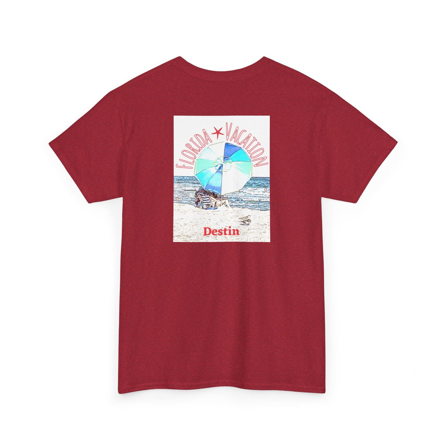 Florida Vacation Destin - Amazing Unisex Heavy Cotton Short Sleeve Tee Shirts!