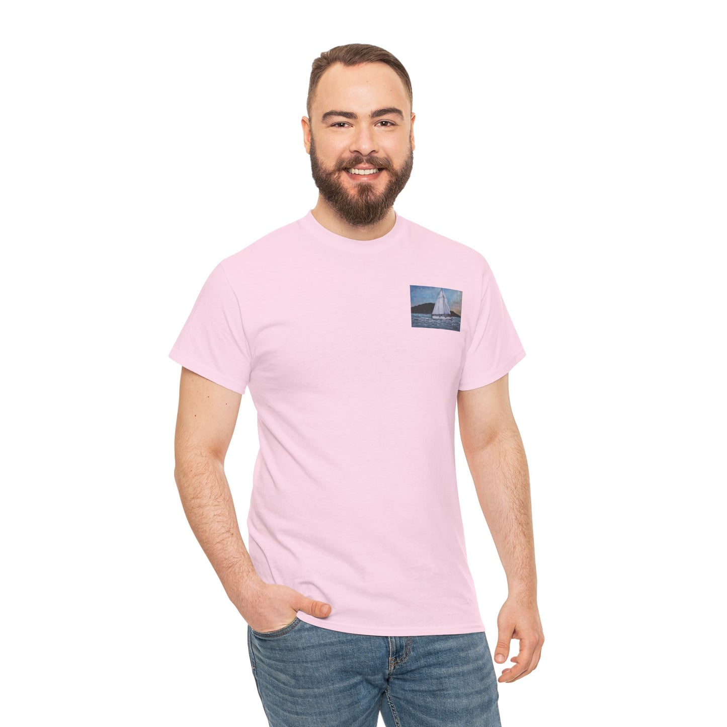 Smoothly Sailing - Amazing Unisex Heavy Cotton Short Sleeve Tee Shirts!