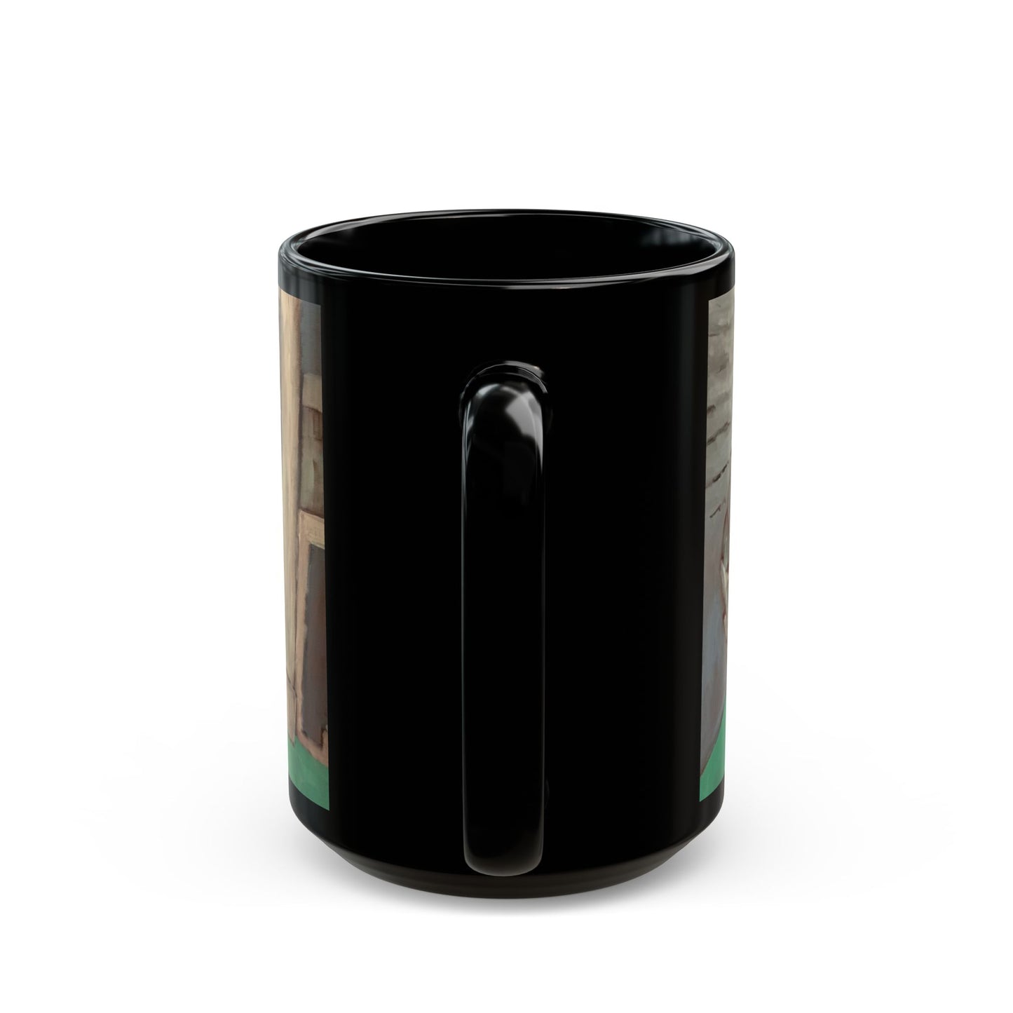 "Back Porch Dreaming" - 11 oz or 15 oz Ceramic Black Mugs