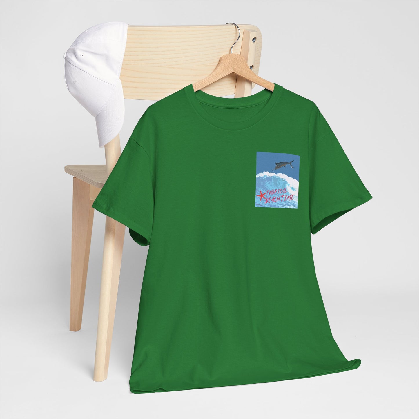 Tropical Beach Time - Amazing Unisex Heavy Cotton Tee