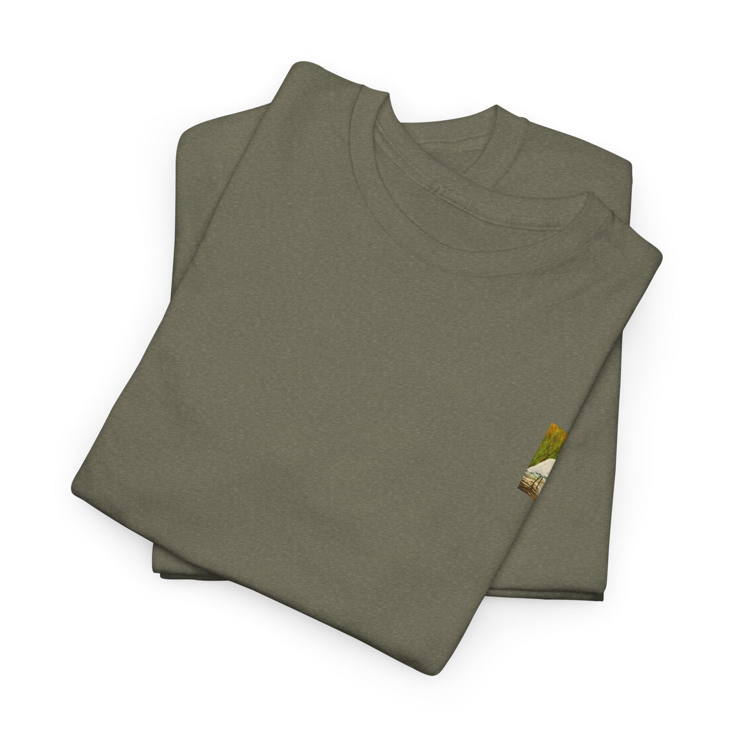 White Egret- Amazing Unisex Heavy Cotton Short Sleeve Tee Shirts!