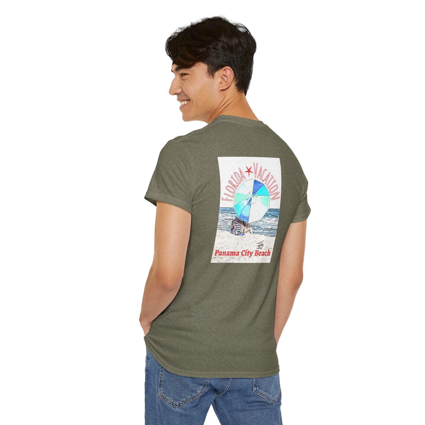 Florida Vacation Panama -Amazing Unisex Heavy Cotton Short Sleeve Tee Shirts!