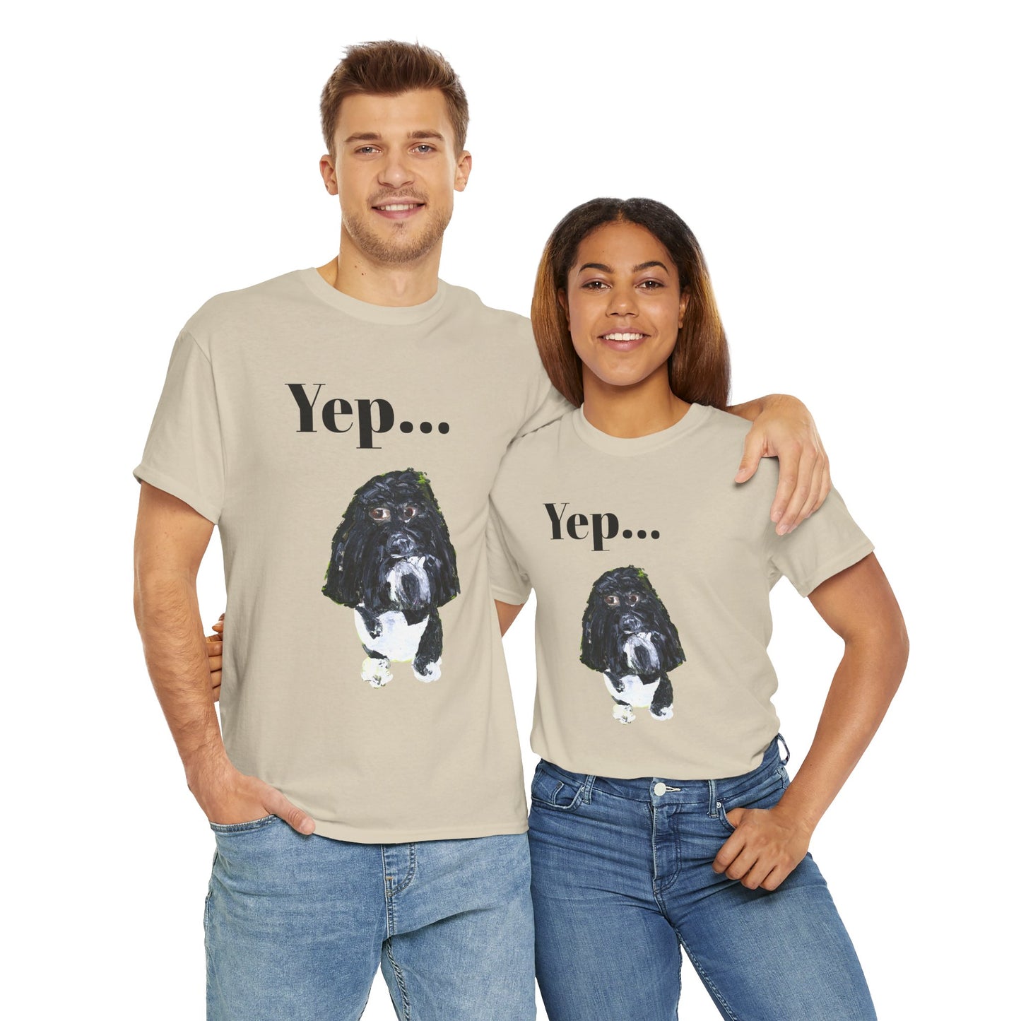 "Yep Dog" - Amazing Unisex Heavy Cotton Short Sleeve Tee Shirts!
