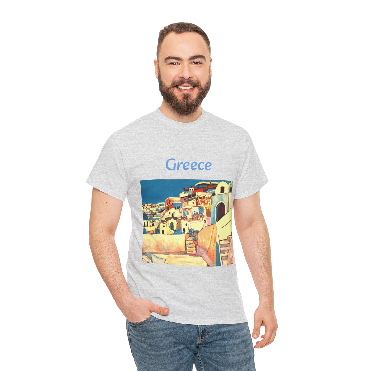 Greece - Amazing Unisex Heavy Cotton Short Sleeve Tee Shirts!