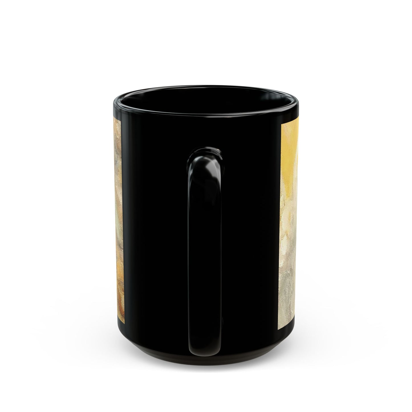 Angels watch over Thee- 11 oz or 15 oz Ceramic Black Mugs
