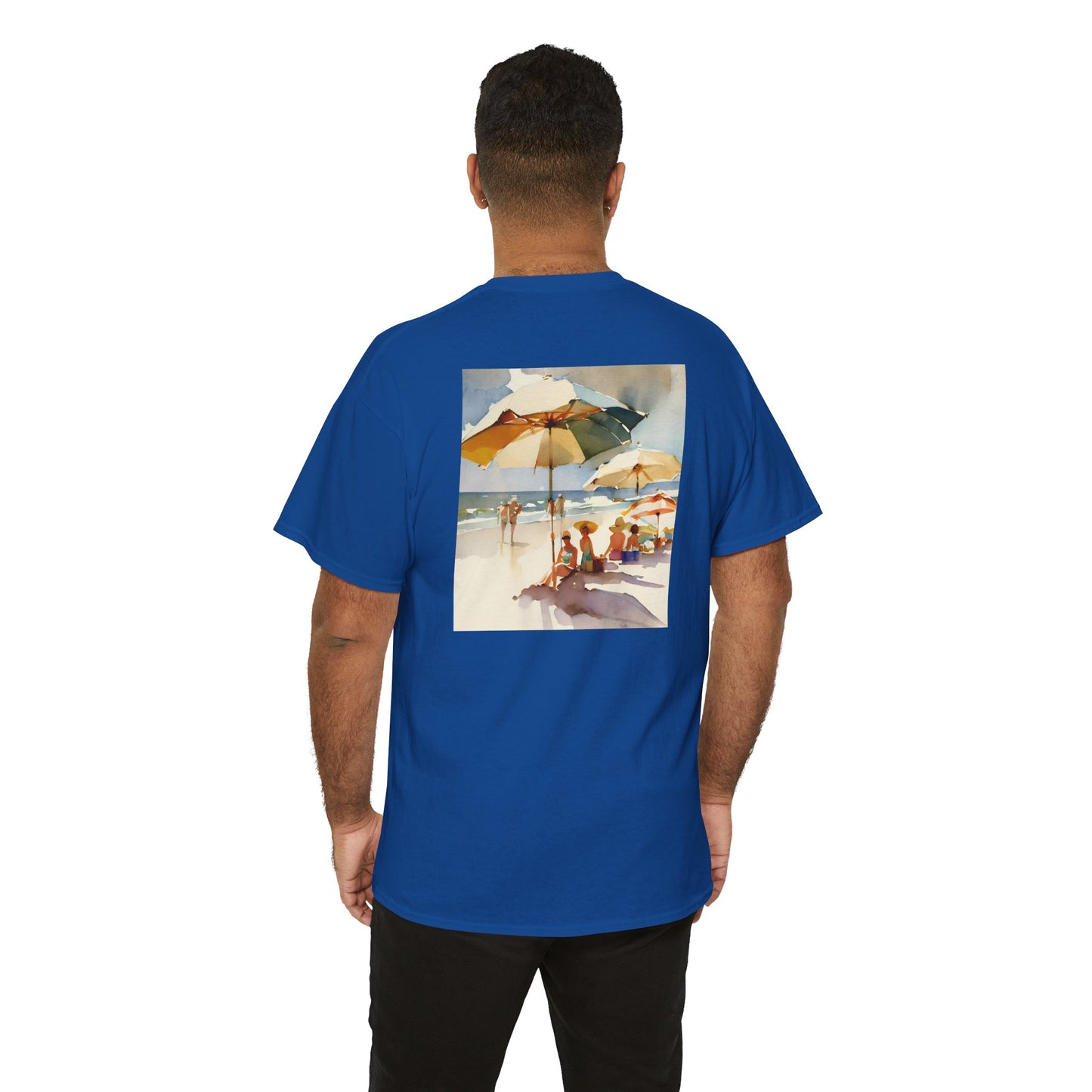At the Beach Amazing Unisex Heavy Cotton Short Sleeve Tee Shirts!