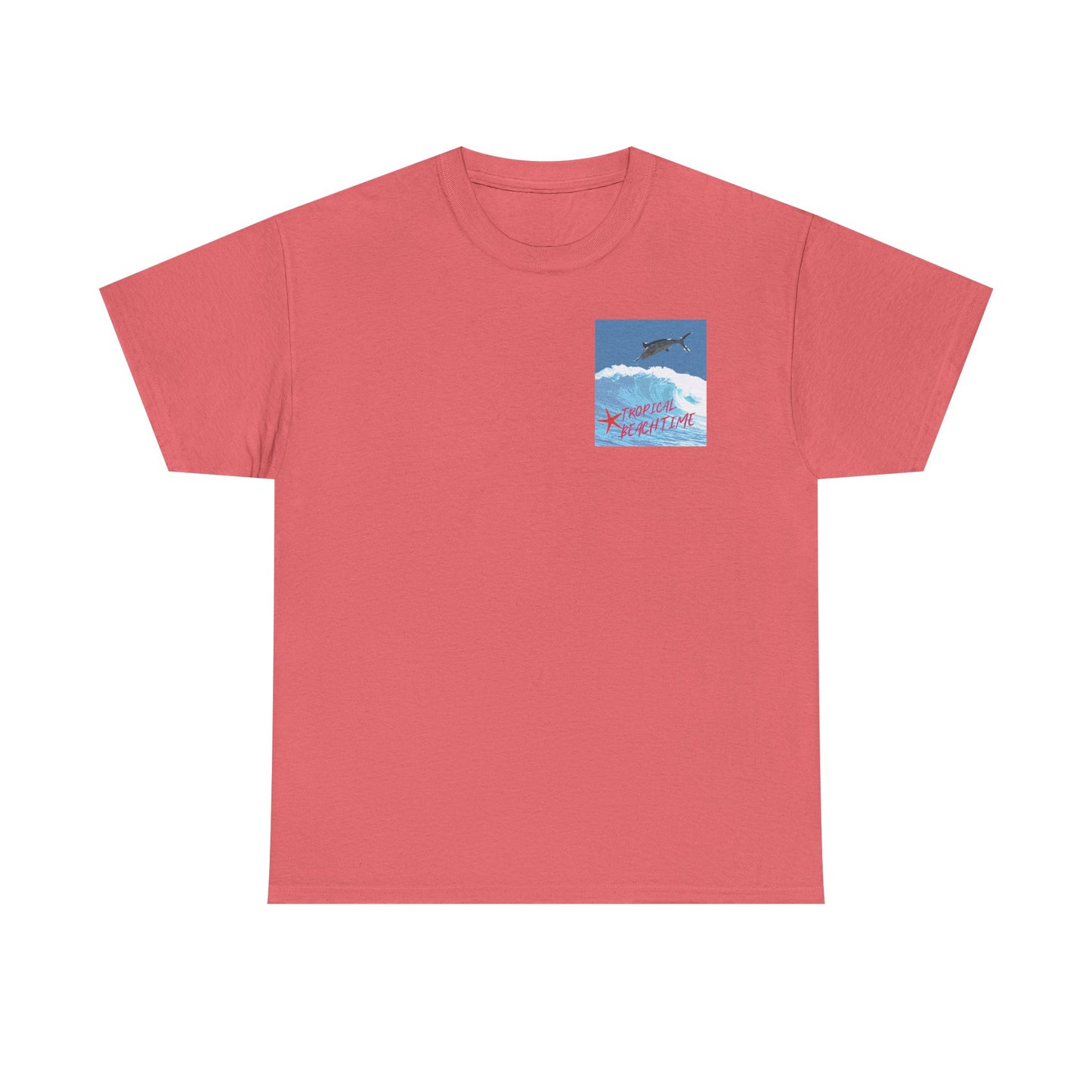 Tropical Beach Time - Amazing Unisex Heavy Cotton Tee