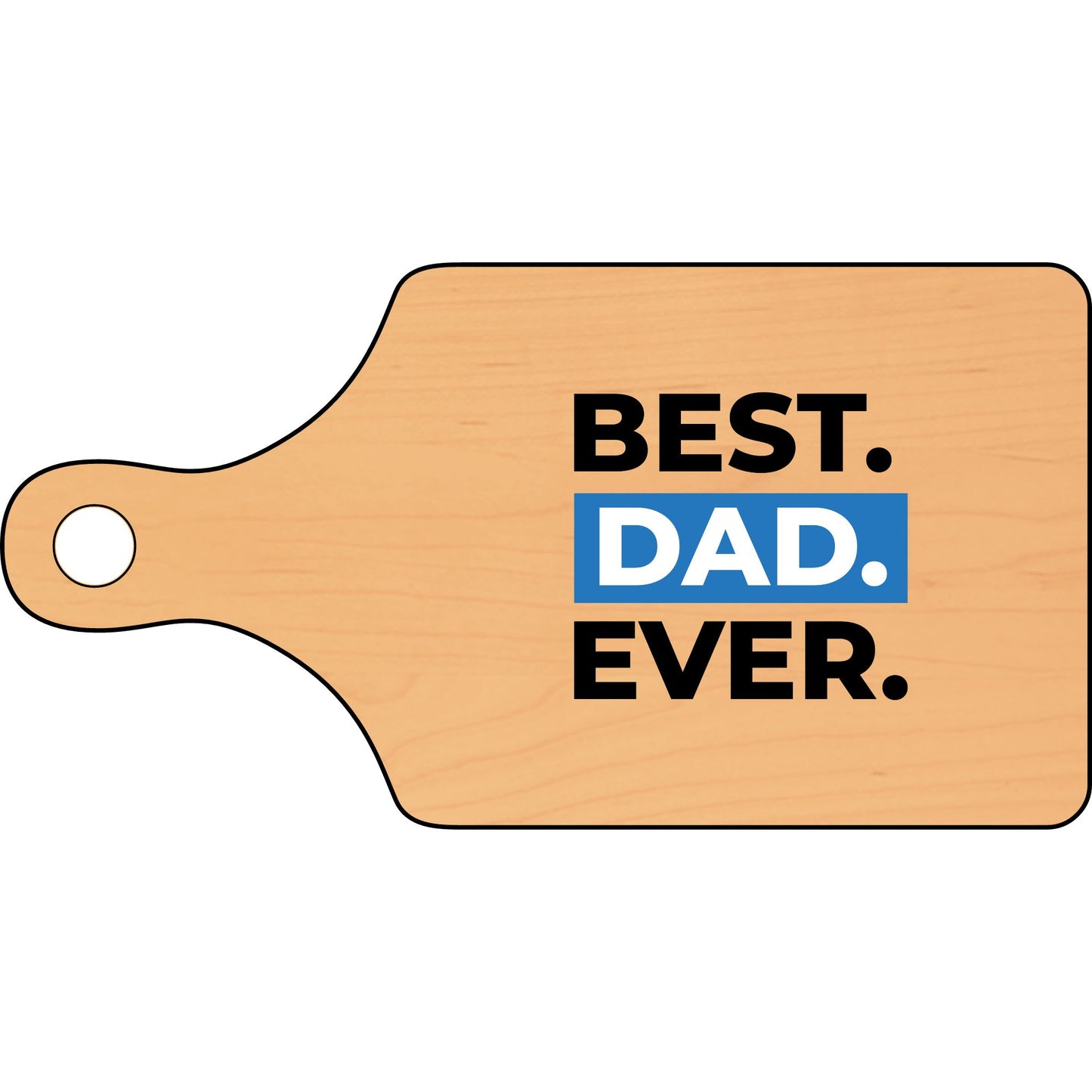 Engraved Cutting Board for Dads – Best Dad Ever Design | Gift for Father's Day, Kitchen Decor, Cooking Gift, Unique Gift Idea