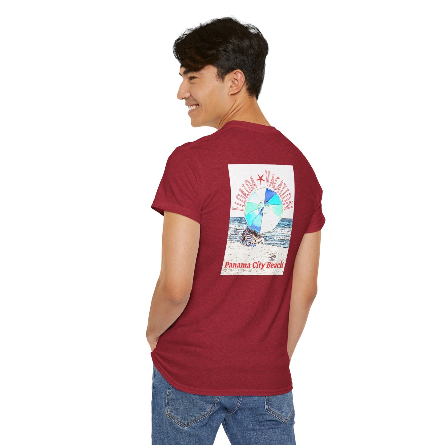 Florida Vacation Panama -Amazing Unisex Heavy Cotton Short Sleeve Tee Shirts!