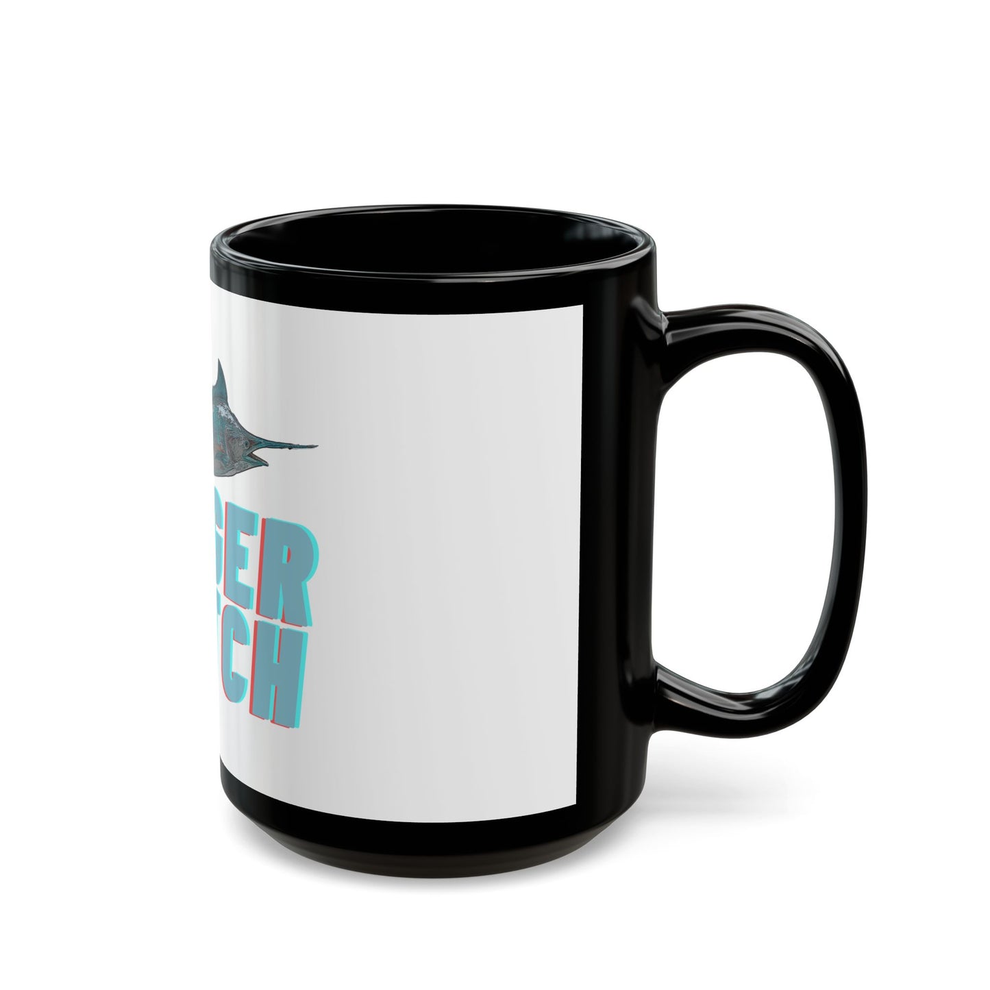 Big Catch - 11 oz or 15 oz Ceramic Black Mugs