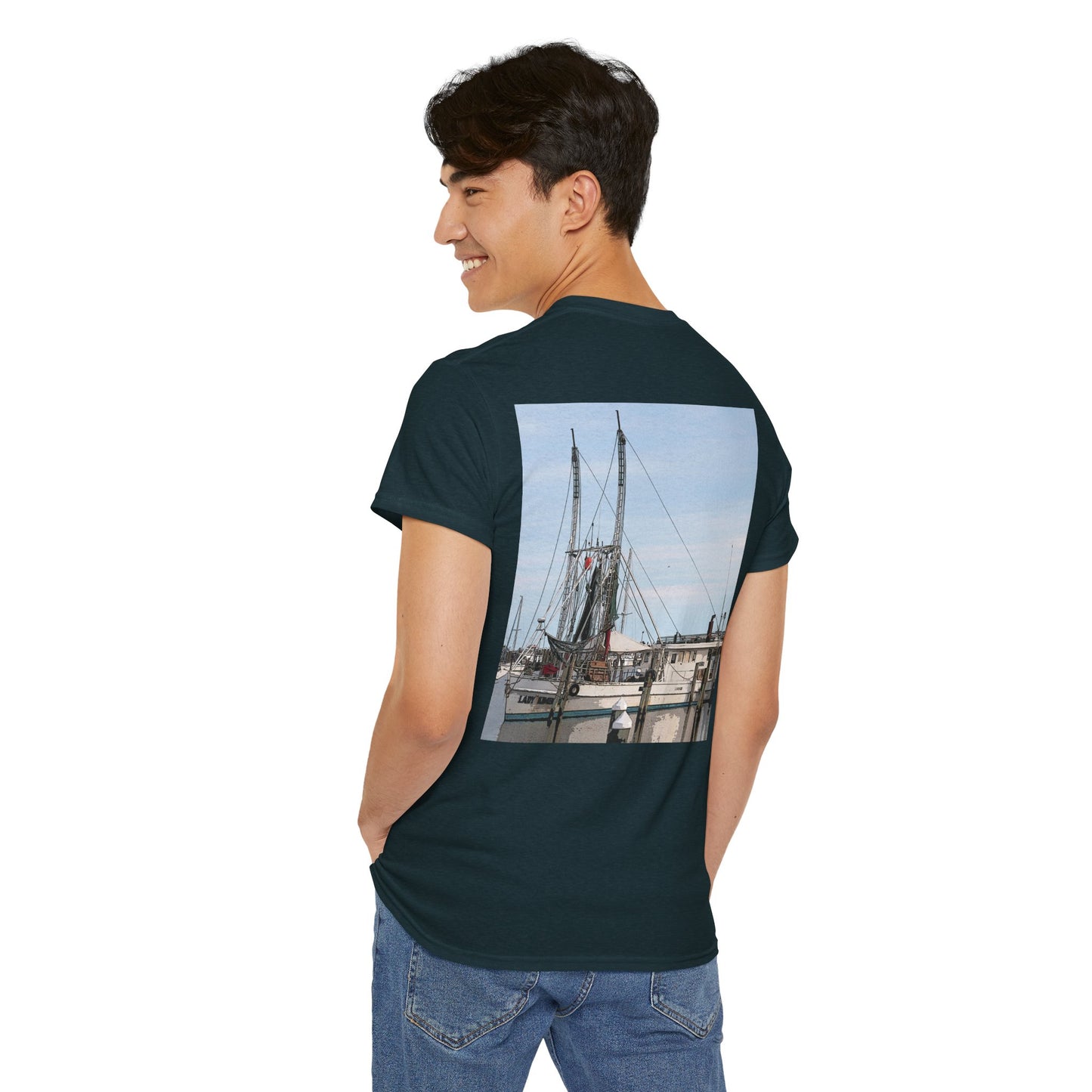 Shrimp Boat- Amazing Unisex Heavy Cotton Short Sleeve Tee Shirts!