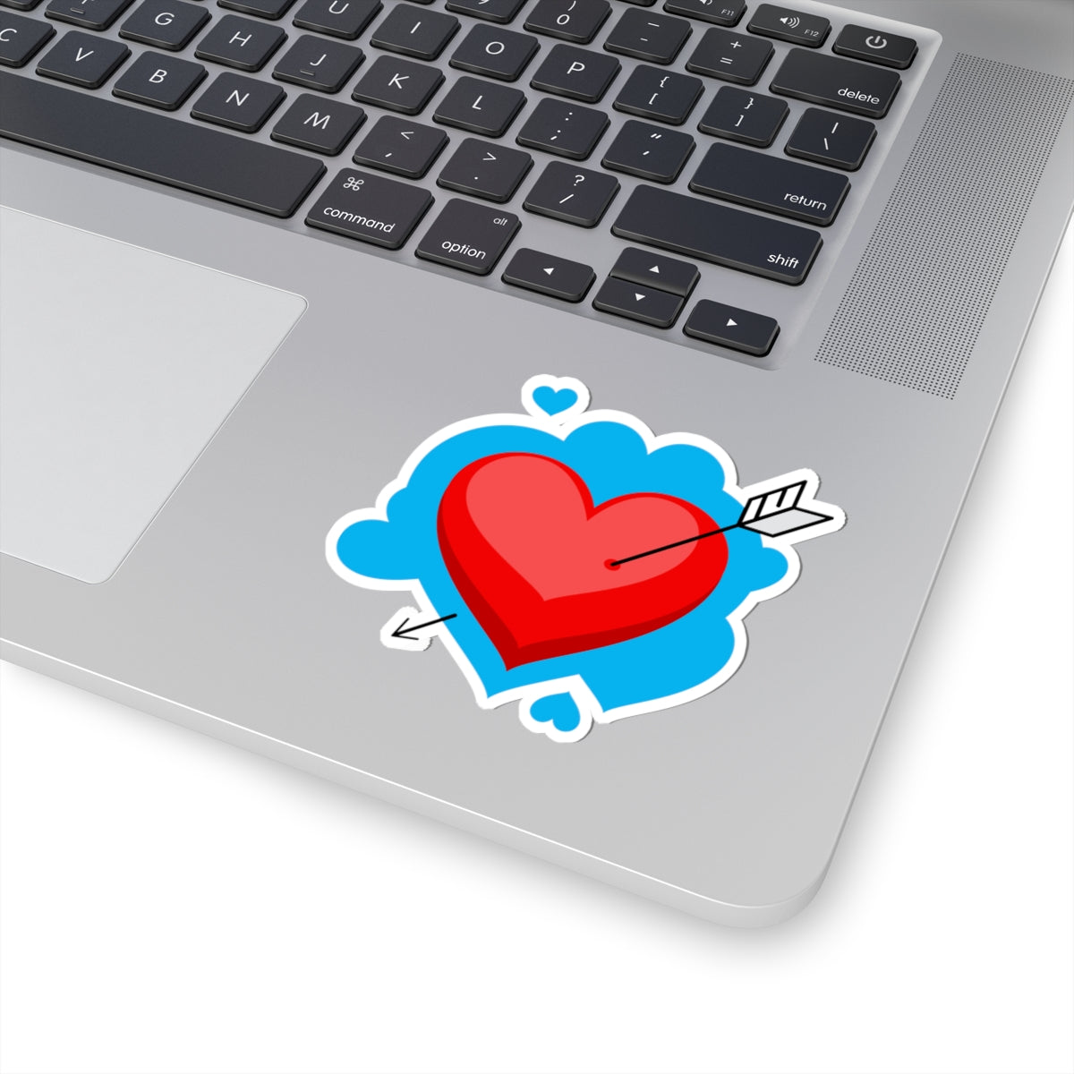 Vibrant Heart Arrow Kiss-Cut Stickers, Cute Laptop Decor, Love Gifts, Valentine's Day, Expressive Stickers, Fun Accessories
