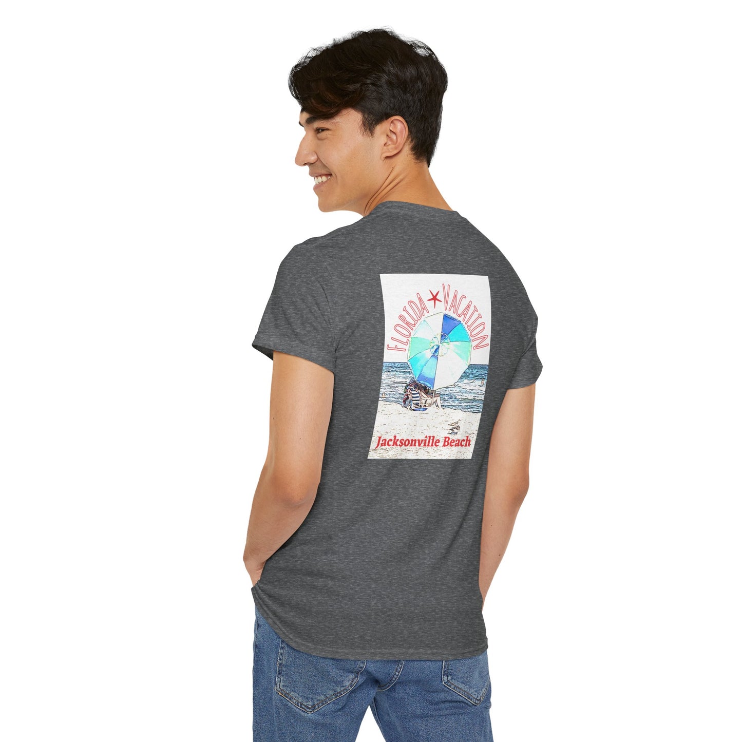 Florida Vacation Jacksonville - Amazing Unisex Heavy Cotton Short Sleeve Tee Shirts!