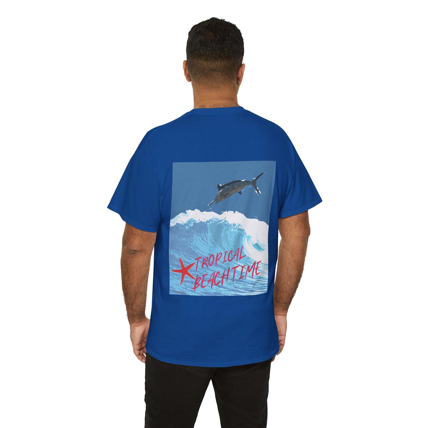 Tropical Beach Time - Amazing Unisex Heavy Cotton Tee
