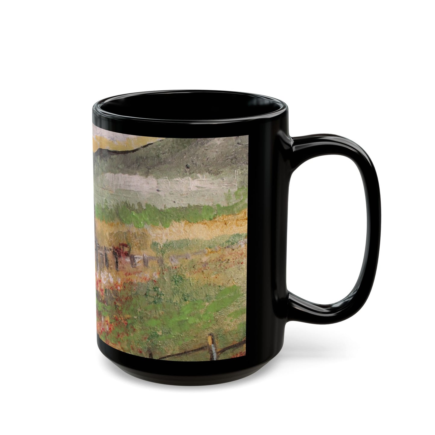 Working Farm - 11 oz or 15 oz Ceramic Black Mugs