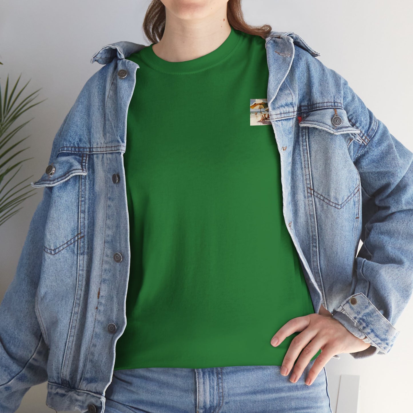 At the Beach Amazing Unisex Heavy Cotton Short Sleeve Tee Shirts!