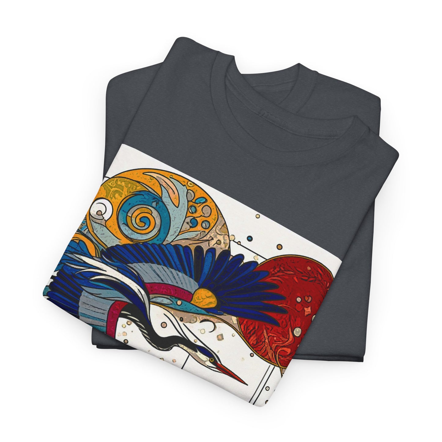 Blue Heron - Amazing Unisex Heavy Cotton Short Sleeve Tee Shirts!