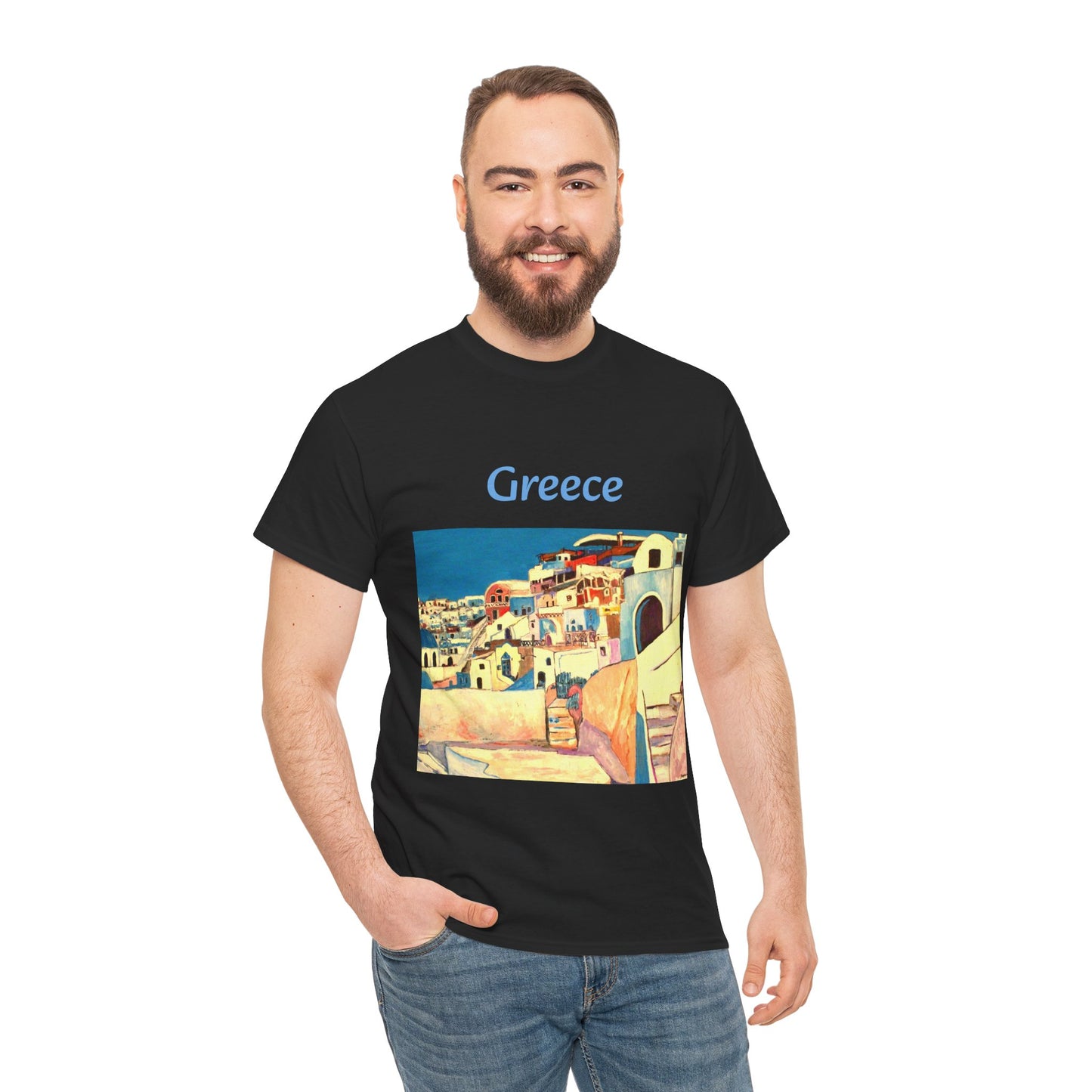 Greece - Amazing Unisex Heavy Cotton Short Sleeve Tee Shirts!