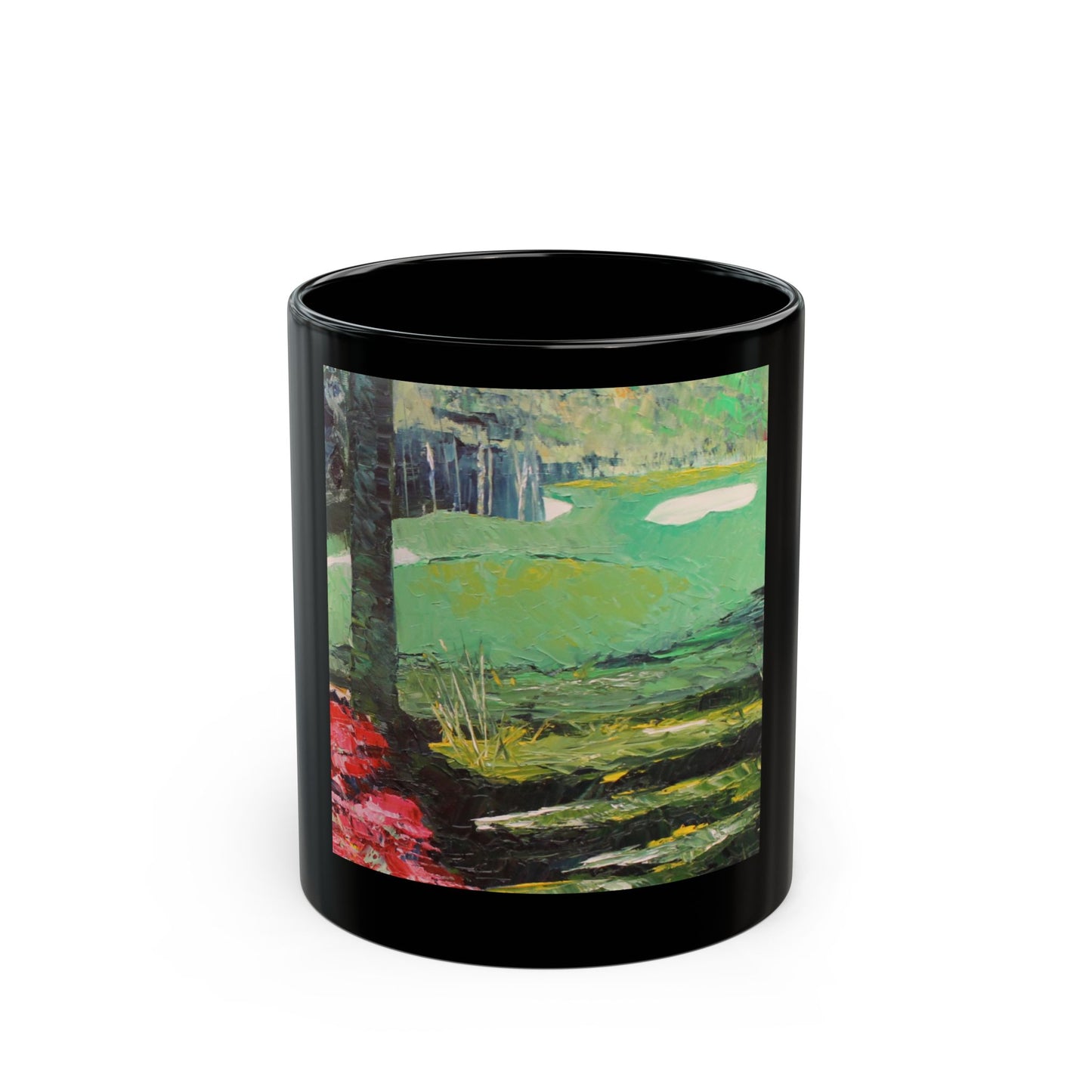 Master's Golf Course - 11 oz or 15 oz Ceramic Black Mugs