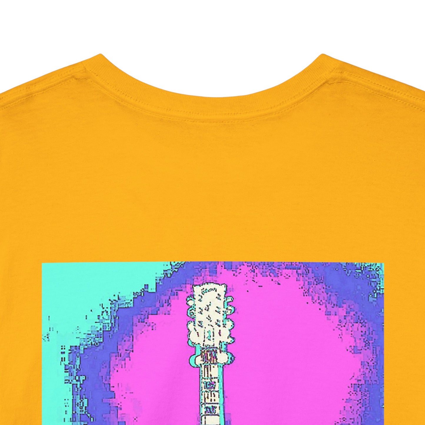Psychedelic Guitar- Amazing Unisex Heavy Cotton Short Sleeve Tee Shirts!