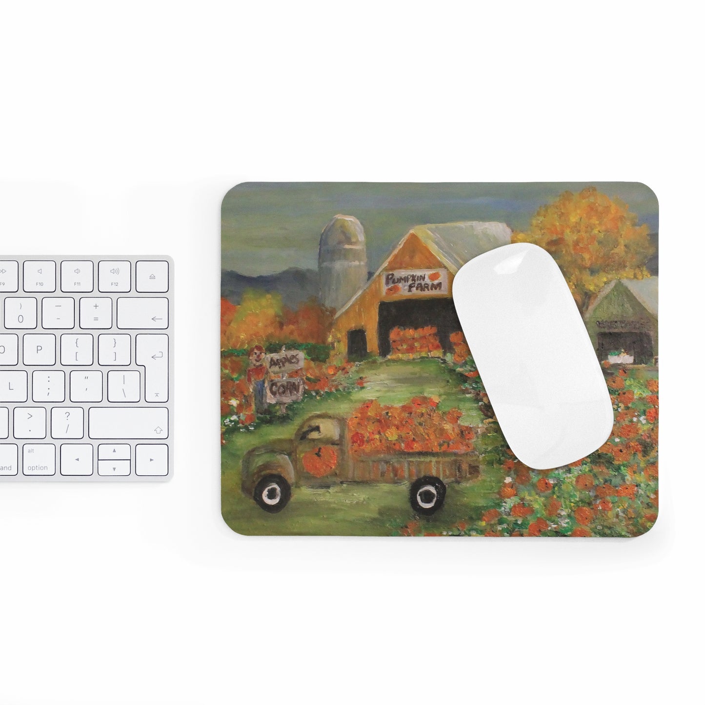 October Pumpkin Farm Mousepad