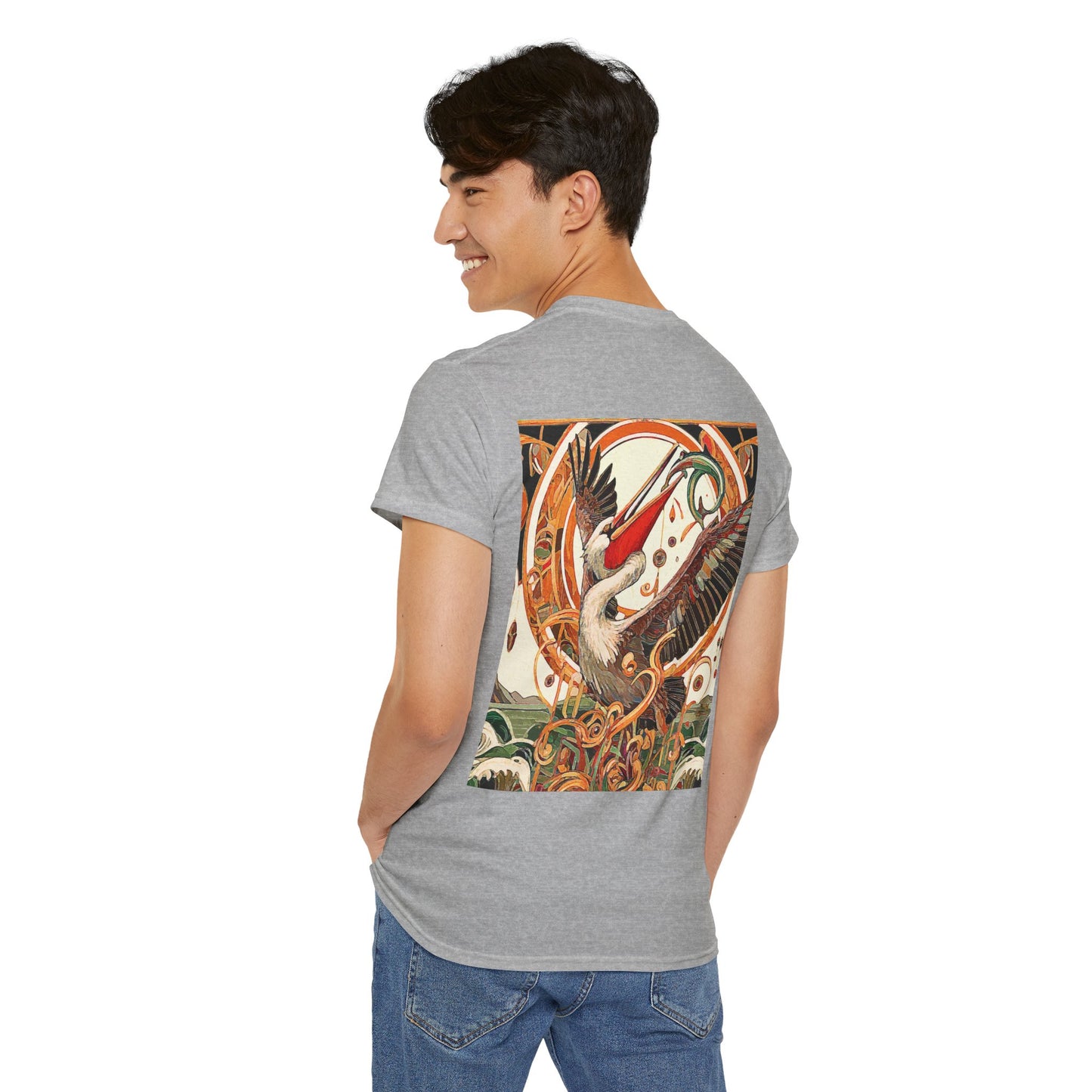 Magnificent Bird - Amazing Unisex Heavy Cotton Short Sleeve Tee Shirts!