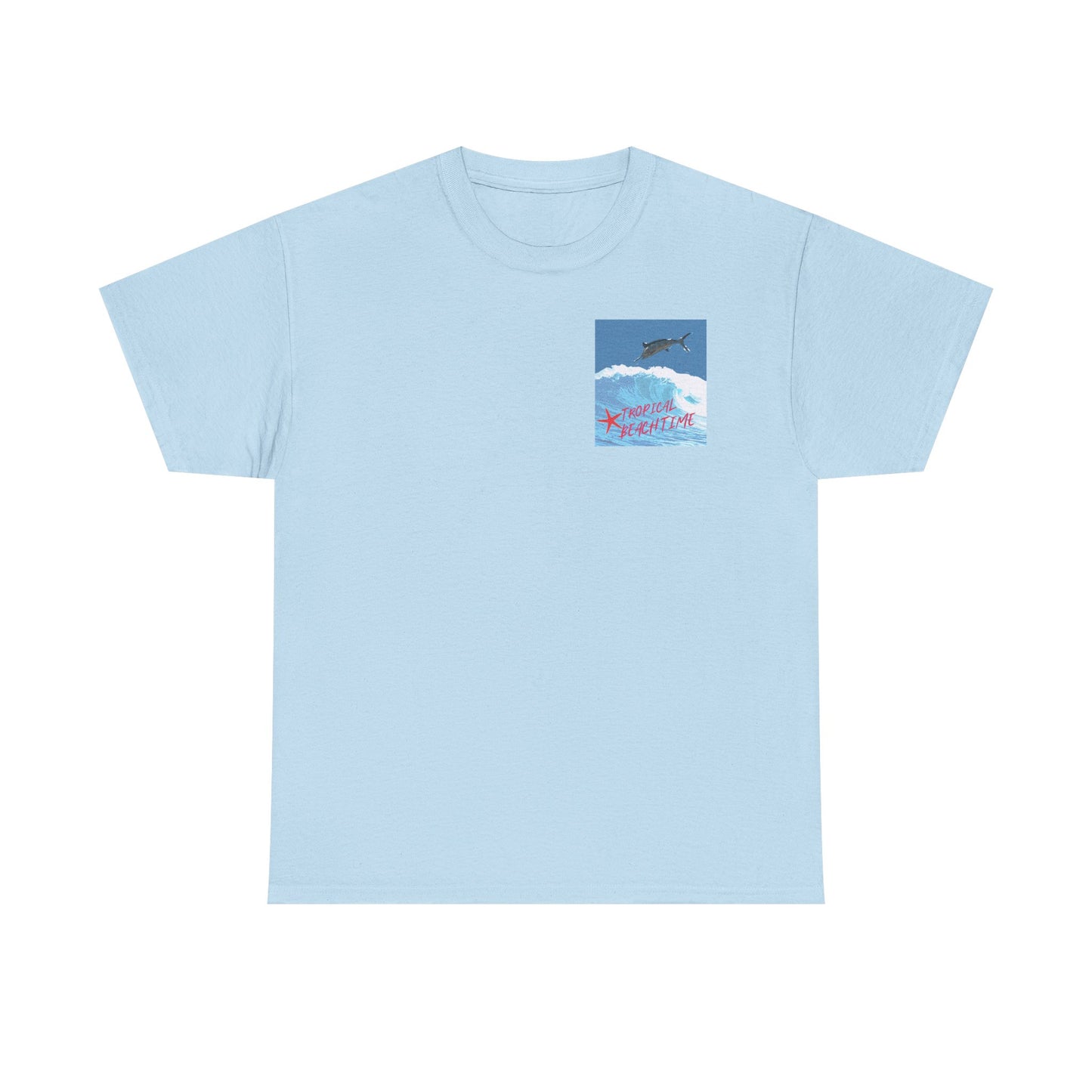 Tropical Beach Time - Amazing Unisex Heavy Cotton Tee