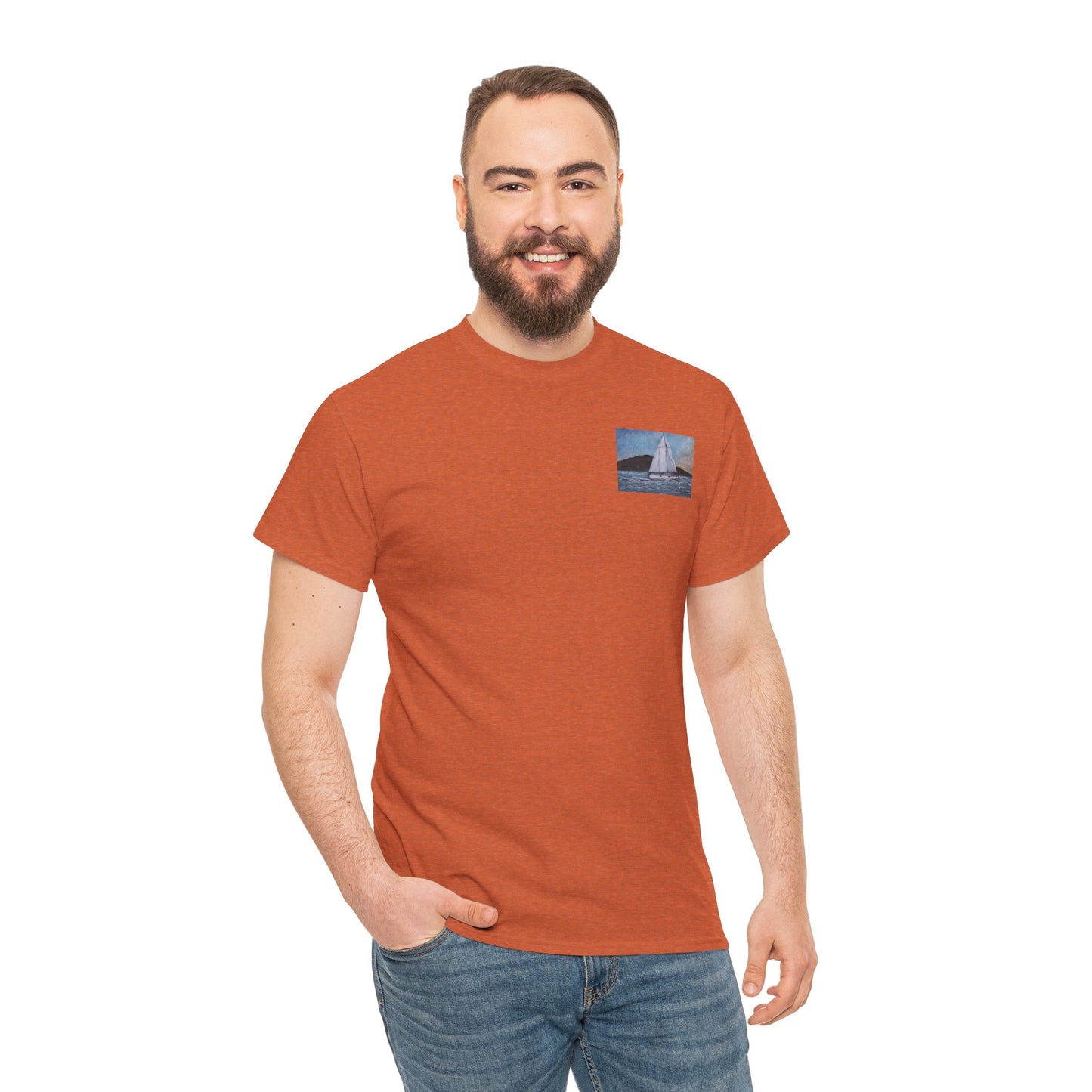Smoothly Sailing - Amazing Unisex Heavy Cotton Short Sleeve Tee Shirts!
