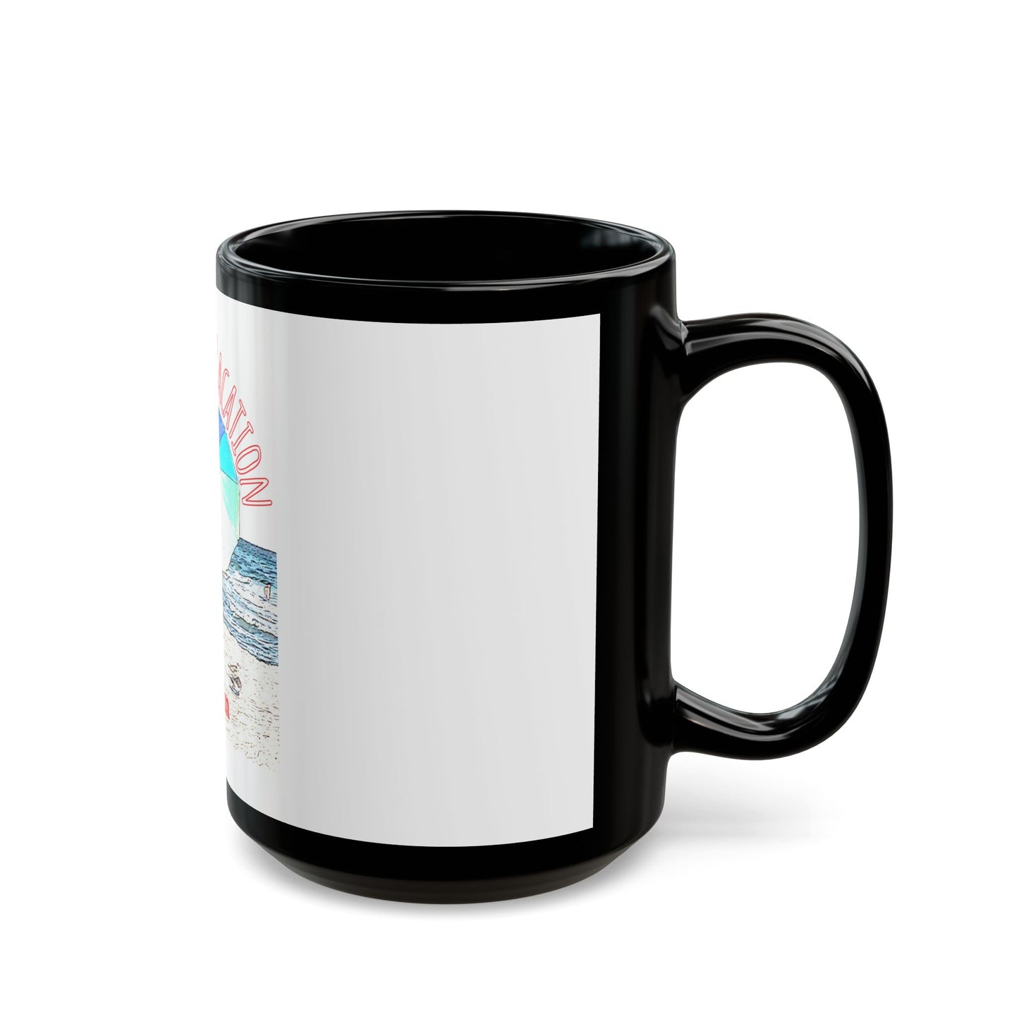 Florida Vacation - Destin - 11 oz or 15 oz Ceramic Black Mugs
