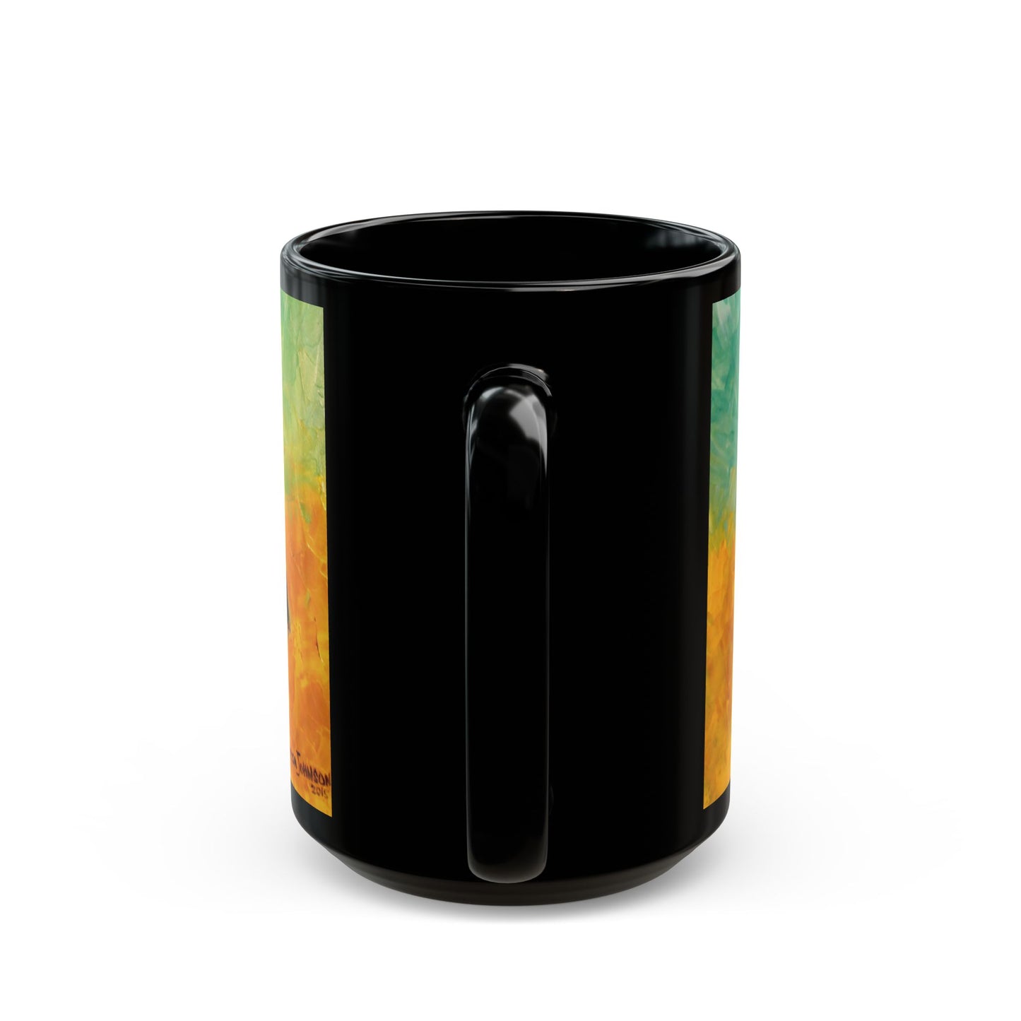 Allison's Cow and Calf - 11 oz or 15 oz Ceramic Black Mugs