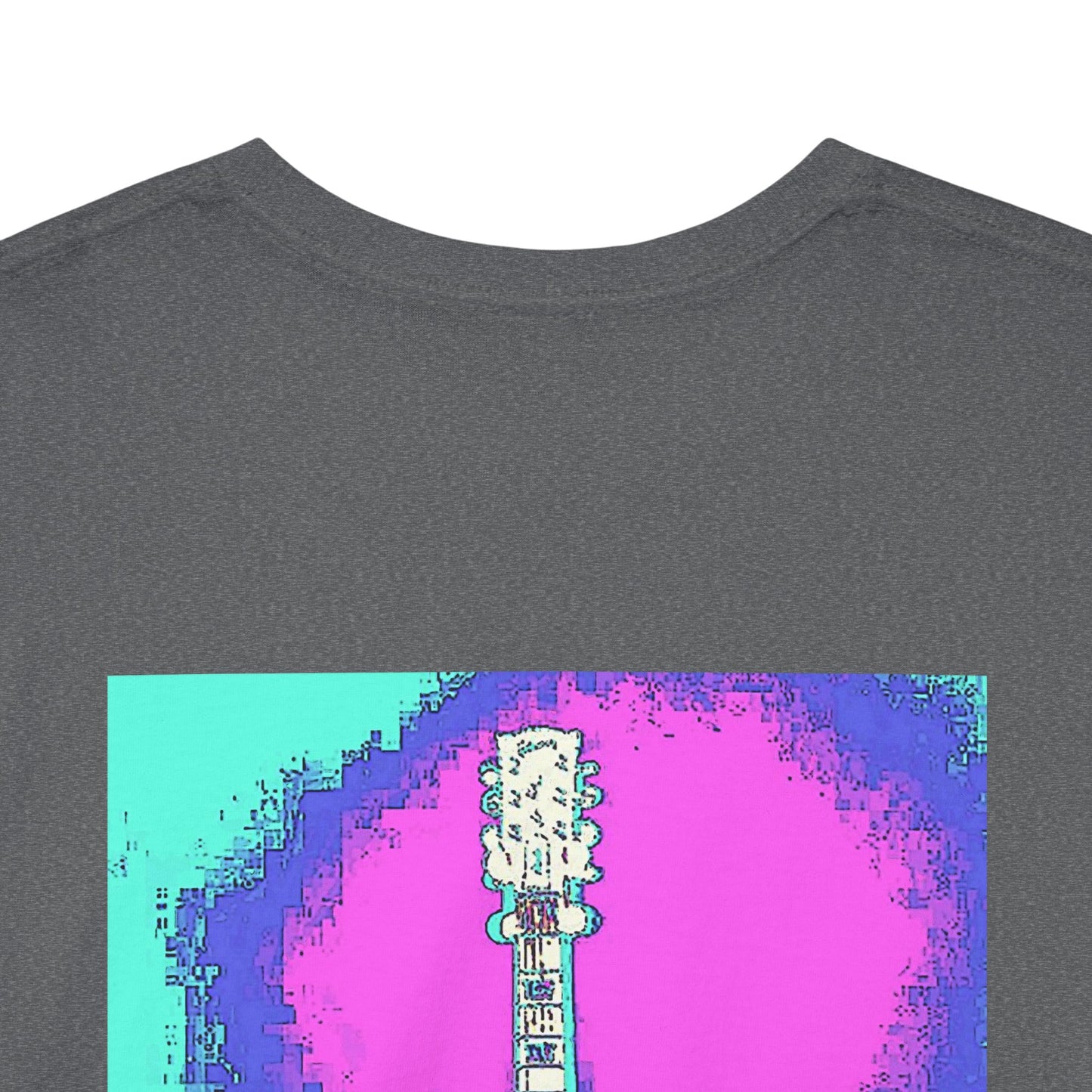 Psychedelic Guitar- Amazing Unisex Heavy Cotton Short Sleeve Tee Shirts!