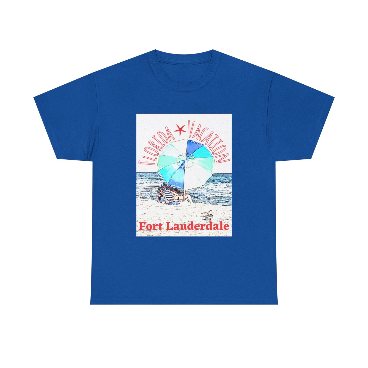Florida Vacation Fort Lauderdale - Amazing Unisex Heavy Cotton Tee