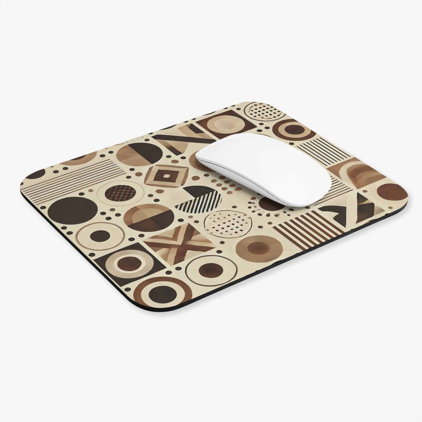 Brown Geometric Mousepad