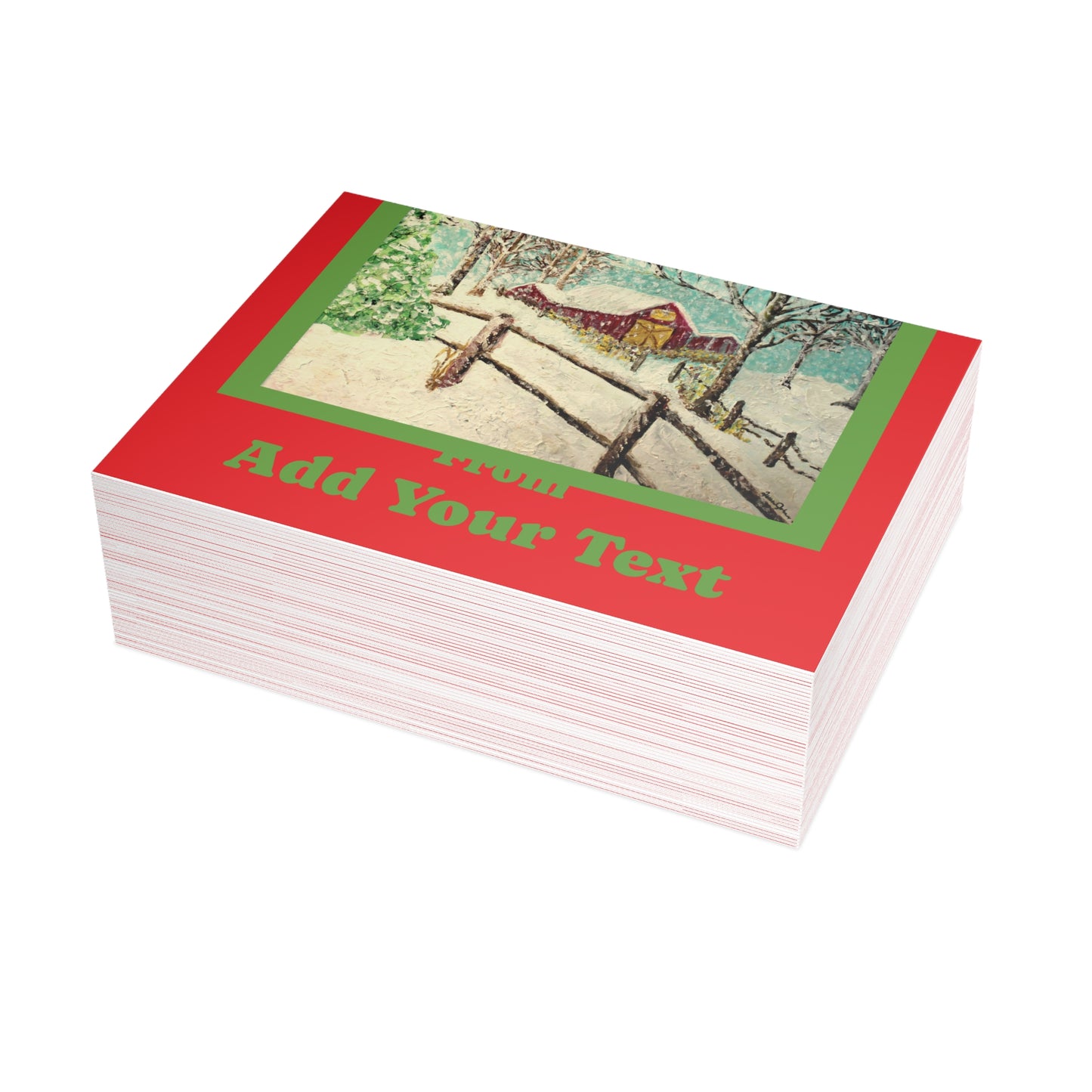 "We Wish You a Merry Christmas" Postcard Bundles (envelopes not included)