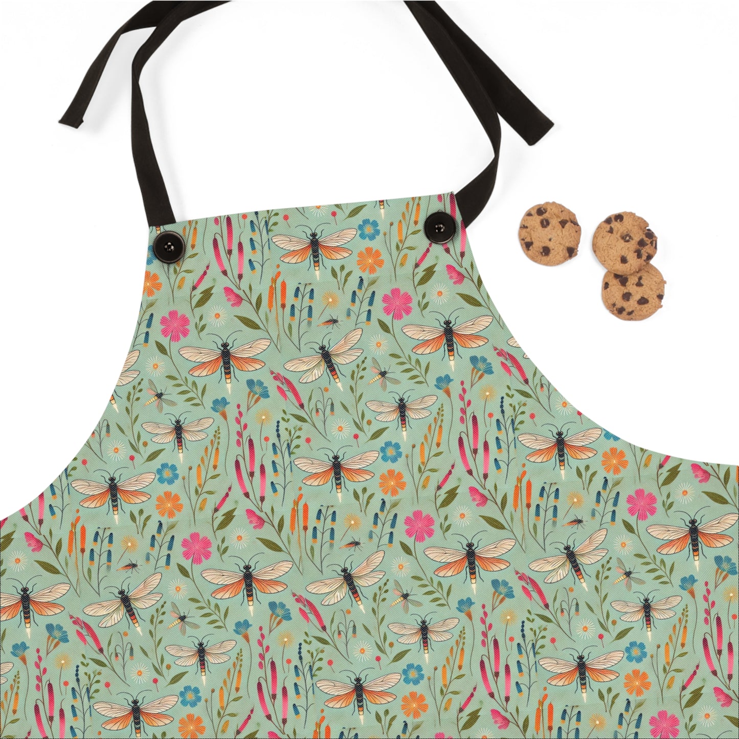 Fireflies and Garden Flowers-Apron