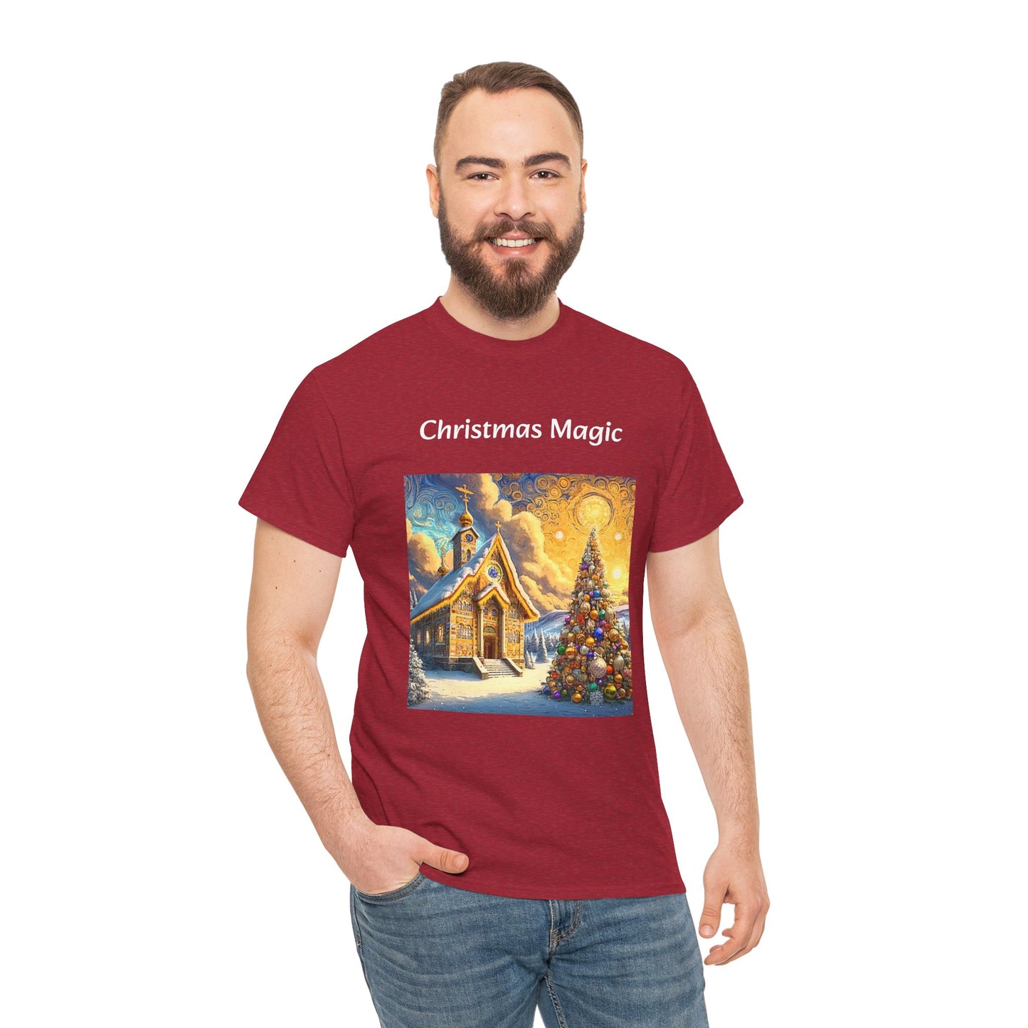 Magic Christmas Amazing Unisex Heavy Cotton Short Sleeve Tee Shirts!