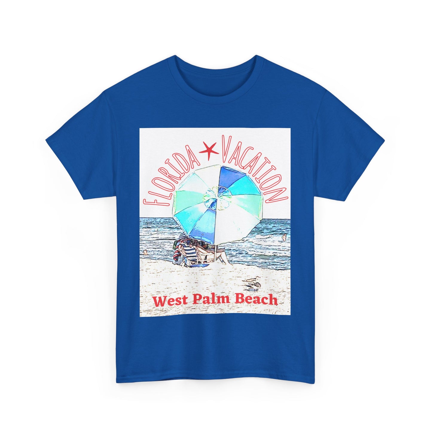 Florida Vacation- West Palm Beach - Amazing Unisex Heavy Cotton Tee