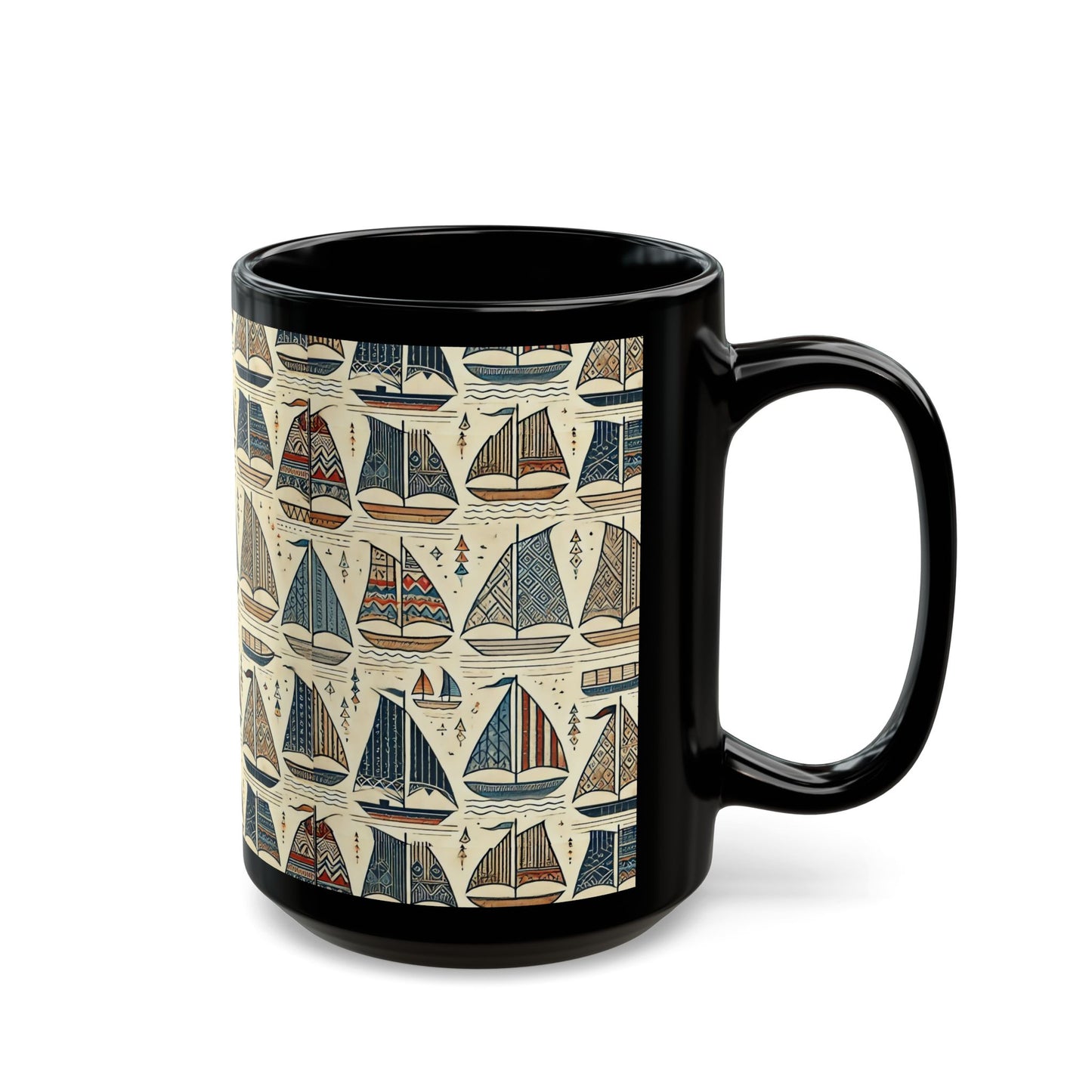 Sail Away Today- 11 oz or 15 oz Ceramic Black Mugs