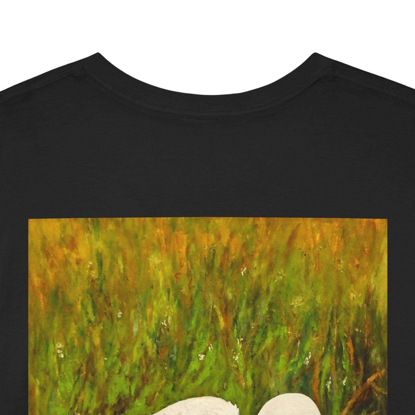 White Egret- Amazing Unisex Heavy Cotton Short Sleeve Tee Shirts!
