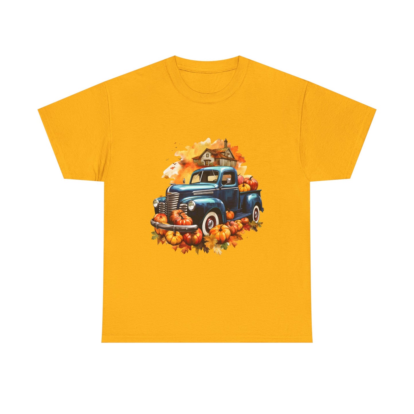 Fall Truck -Amazing Unisex Heavy Cotton Short Sleeve Tee Shirts!