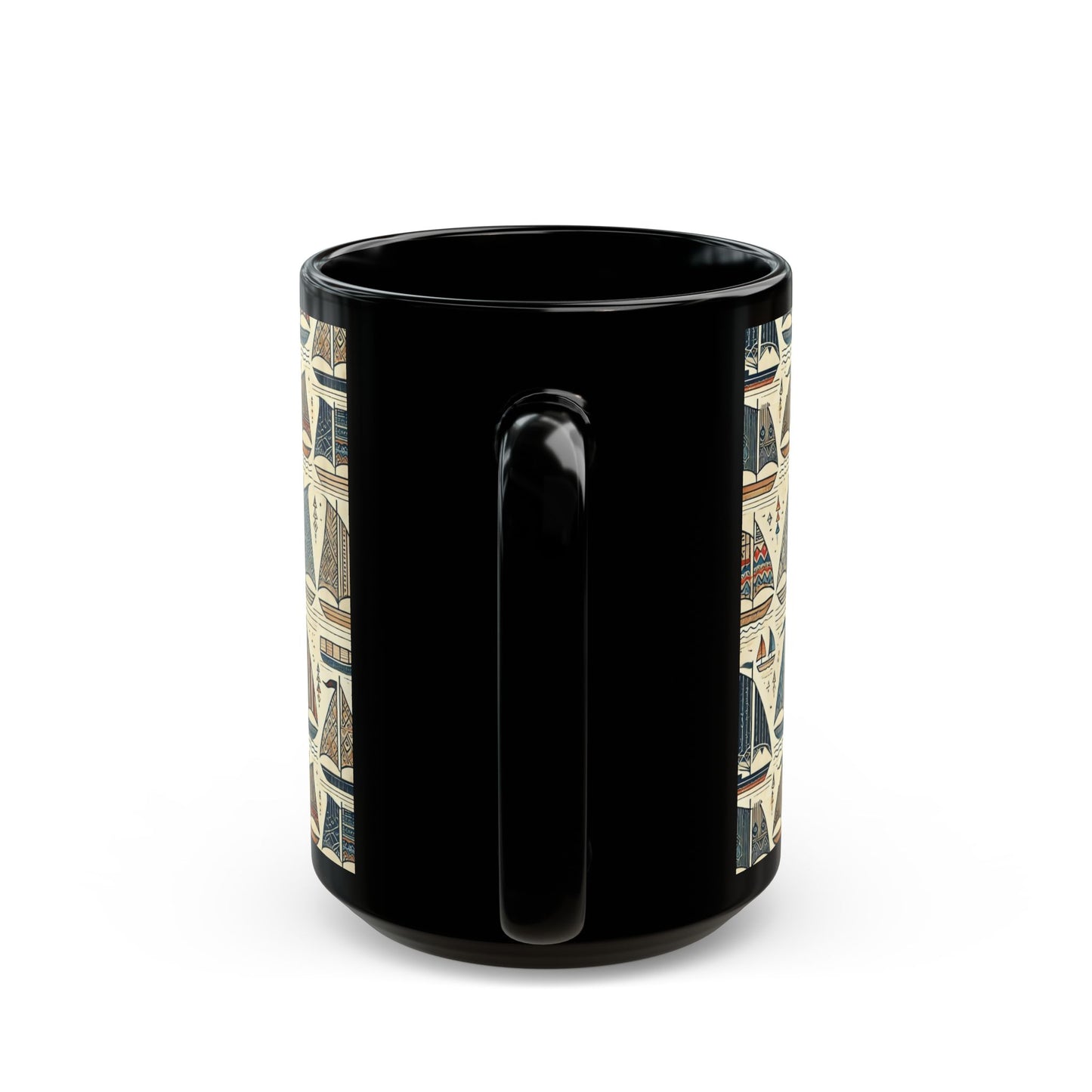 Sail Away Today- 11 oz or 15 oz Ceramic Black Mugs