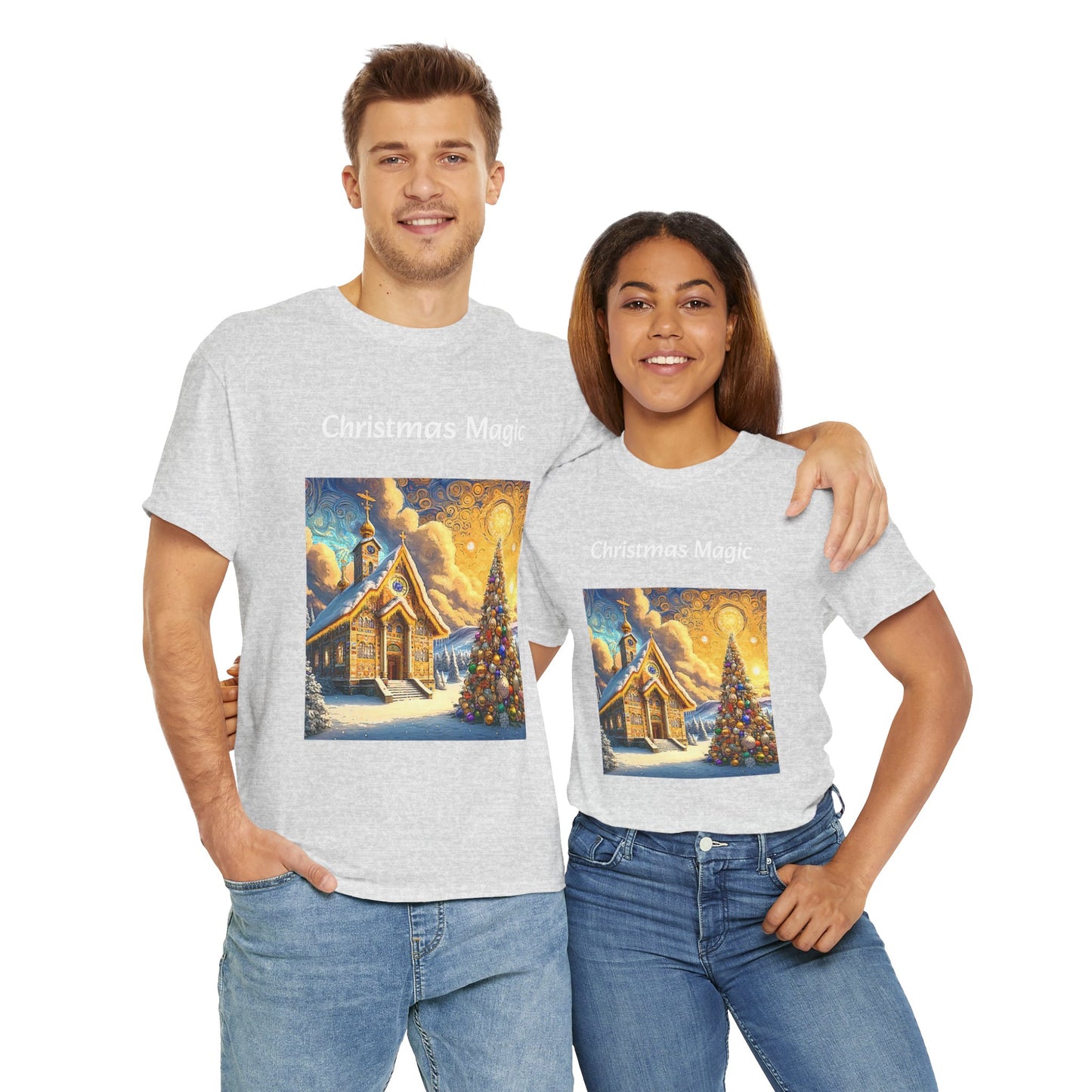 Magic Christmas Amazing Unisex Heavy Cotton Short Sleeve Tee Shirts!