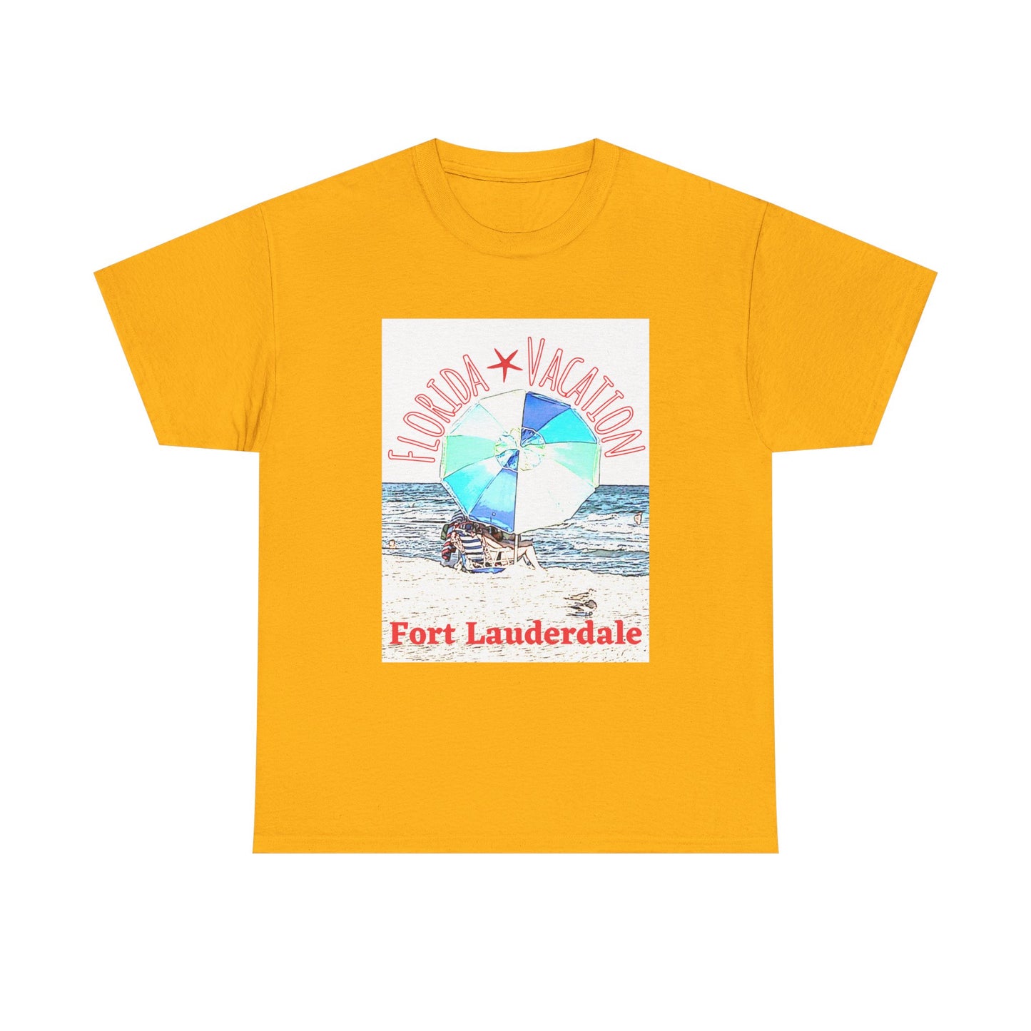 Florida Vacation Fort Lauderdale - Amazing Unisex Heavy Cotton Tee