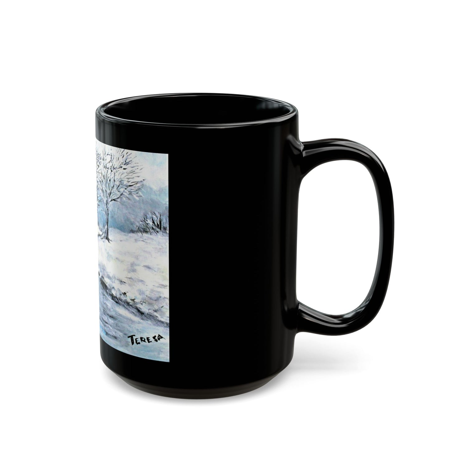 Watson Creek- 11 oz or 15 oz Ceramic Black Mugs