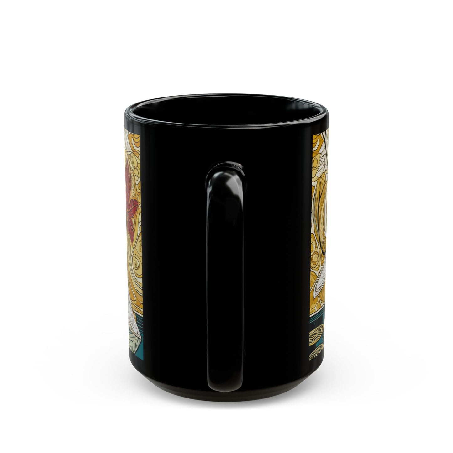 Gorgeous Birds - 11 oz or 15 oz Ceramic Black Mugs