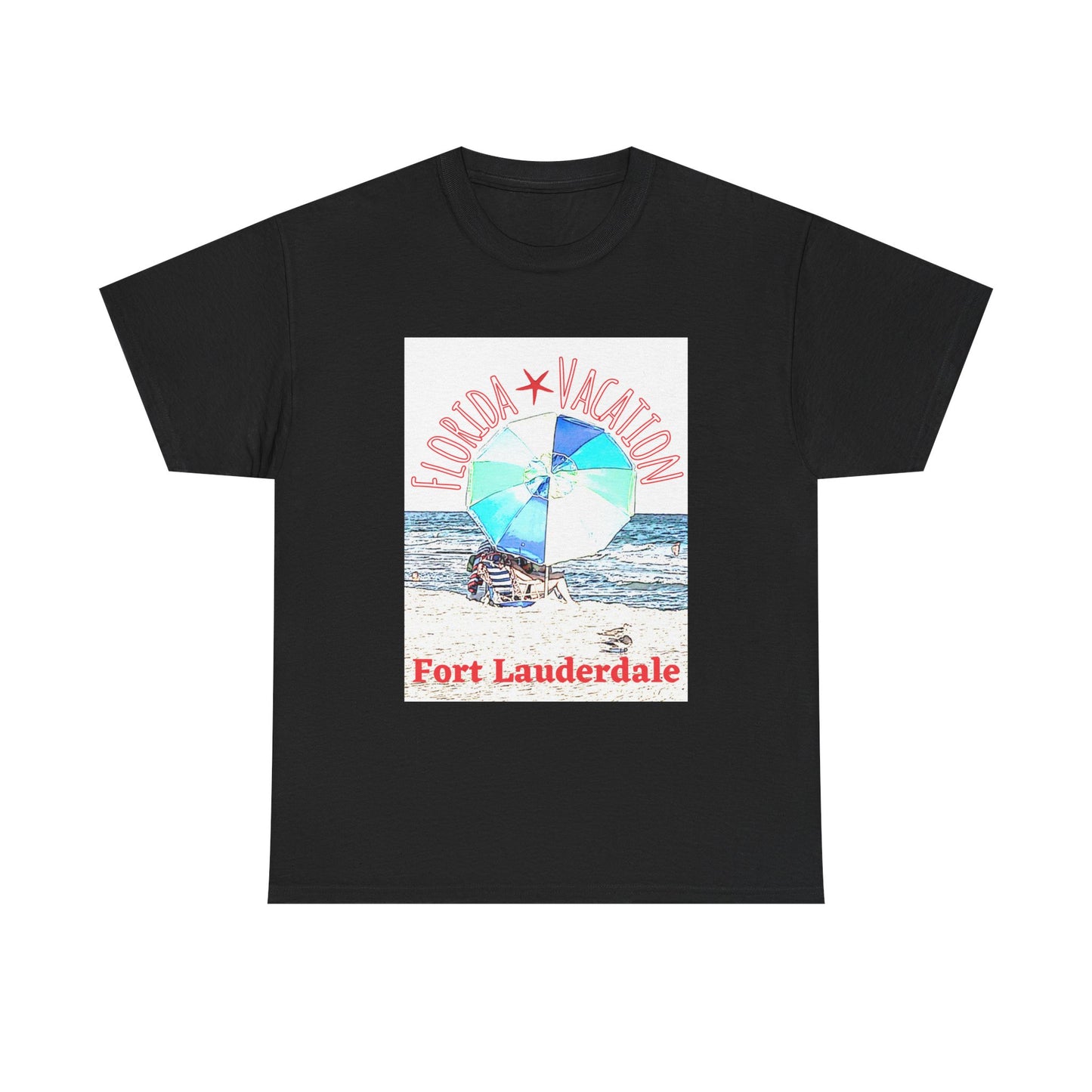 Florida Vacation Fort Lauderdale - Amazing Unisex Heavy Cotton Tee