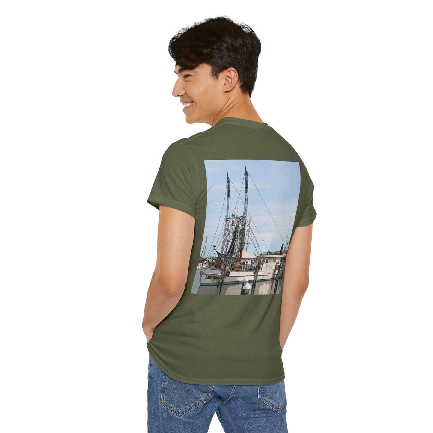 Shrimp Boat- Amazing Unisex Heavy Cotton Short Sleeve Tee Shirts!