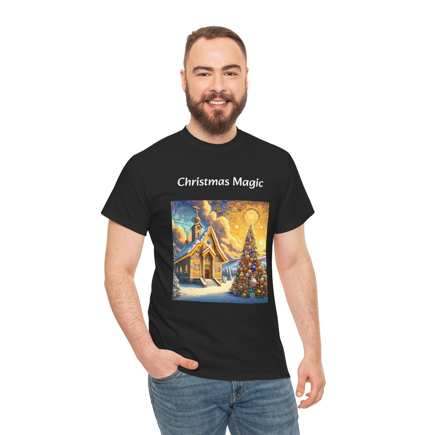 Magic Christmas Amazing Unisex Heavy Cotton Short Sleeve Tee Shirts!