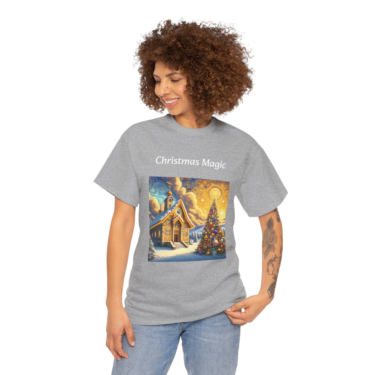 Magic Christmas Amazing Unisex Heavy Cotton Short Sleeve Tee Shirts!