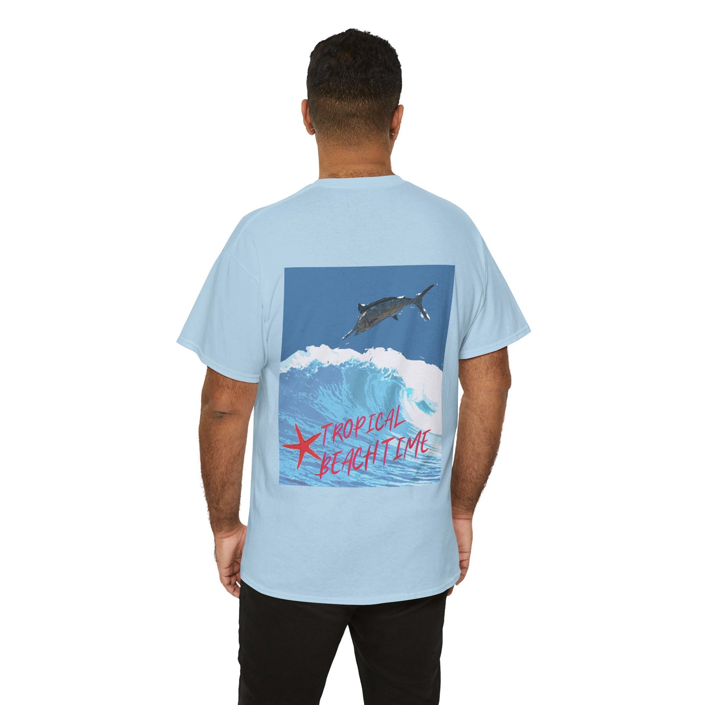 Tropical Beach Time - Amazing Unisex Heavy Cotton Tee